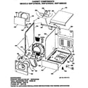 GE DDP1275GAE cabinet assembly diagram