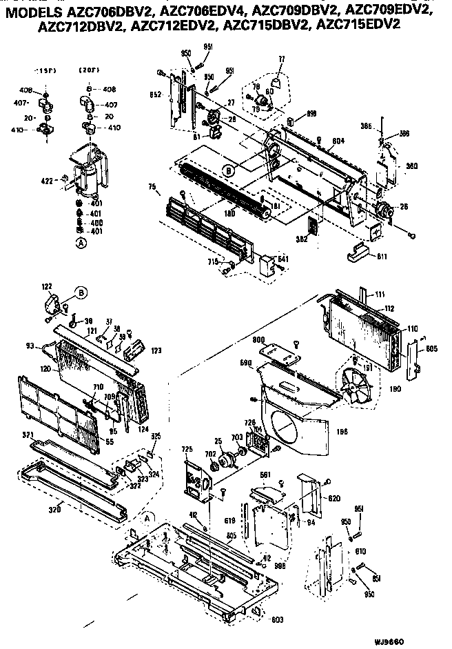 GE AZC709DBV2 chassis diagram