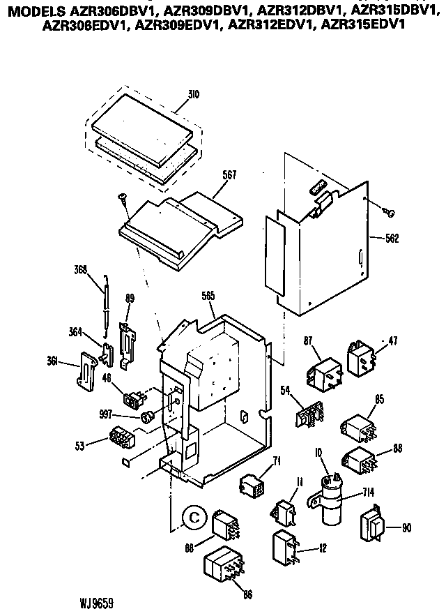 GE AZR306EDV1 control box diagram