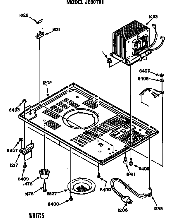 GE JE80T01 transformer diagram