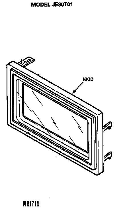 GE JE80T01 door diagram