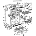 GE TBX18KLJRAD cabinet parts diagram