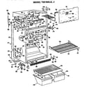 GE TBX18ALJRAD cabinet parts diagram
