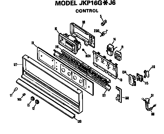 GE JKP16GJ6 control diagram