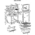 GE TBF14SKDR cabinet parts diagram