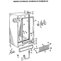 GE CA13DLB cabinet parts diagram