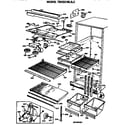 GE TBXS21BLB cabinet parts diagram