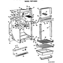 GE TBFP14SKDL cabinet parts diagram