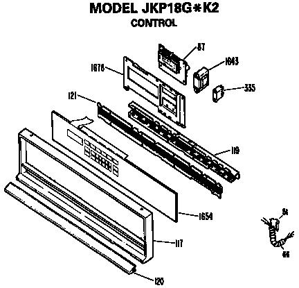 GE JKP18G*K2 control diagram