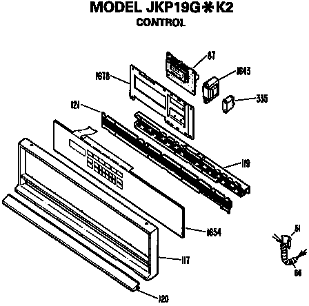 GE JKP19G*K2 control diagram