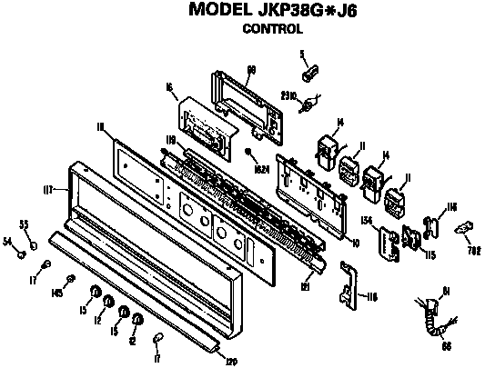 GE JKP38GJ6 control diagram