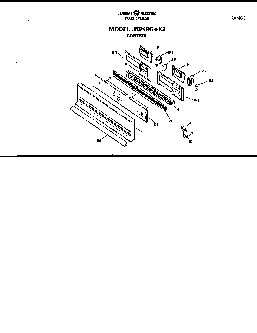 GE JKP48G*K3 control diagram