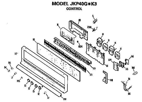 GE JKP40G*K3 control diagram