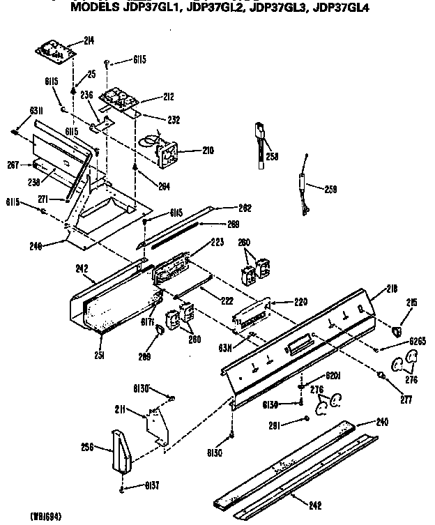 GE JDP37GL3 control diagram