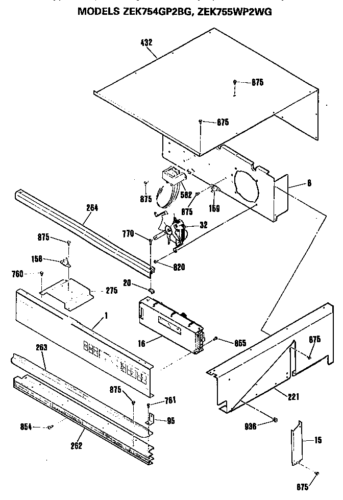 GE ZEK755WP2WG control diagram