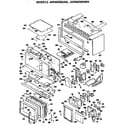 GE JHP69GN3AD microwave parts diagram