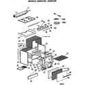 GE JAS02*R2 main body/cooktop/control diagram