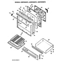 GE JGBP30WEP3 door and drawer diagram