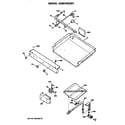 GE JGBS14GES1 panel manifold & burner box diagram