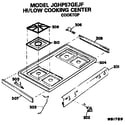 GE JGHP57GEJF cooktop diagram