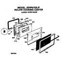 GE JGHP57GEJF lower oven door diagram
