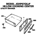 GE JGHP57GEJF utility door diagram