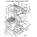 GE JLAS02PN6 main body/cooktop diagram