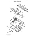 GE JBP55G*R2 cooktop/controls diagram