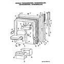 GE TBHW25RRERWH fresh food door diagram