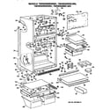 GE TBHW25RRERWH cabinet parts diagram