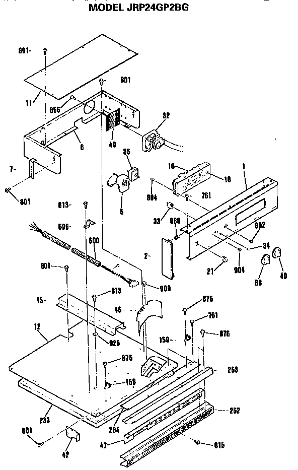 GE JRP24GP2BG control diagram