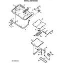 GE JGBP25GEN4 burner assembly diagram