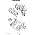 GE JGBC15GER2 cooktop and backsplash diagram