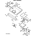 GE JGBP30WEP2 burner assembly diagram