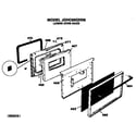 GE JGHC60GEN6 lower oven door diagram