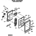 GE JGHC60GEN6 upper control panel diagram