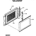 GE JGHC60GEN6 upper oven door parts diagram