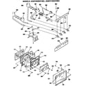 GE JGSP21GER1WH gas control/oven door diagram