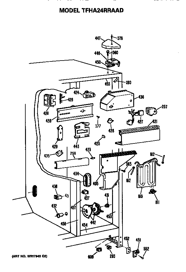 GE TFHA24RRAAD controls diagram