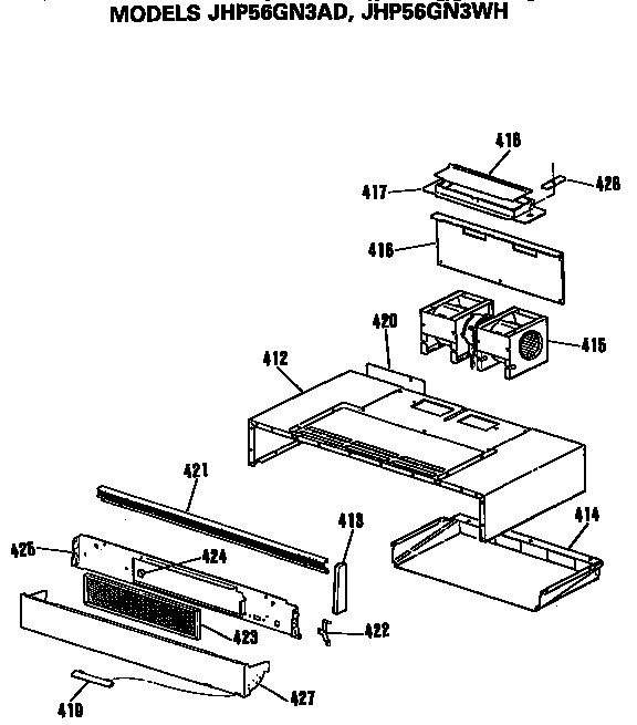 GE JHP56GN3AD control diagram