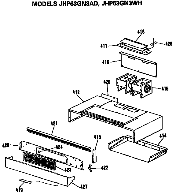 GE JHP63GN3WH control diagram