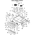 GE JMS08GR1WH top and controls diagram
