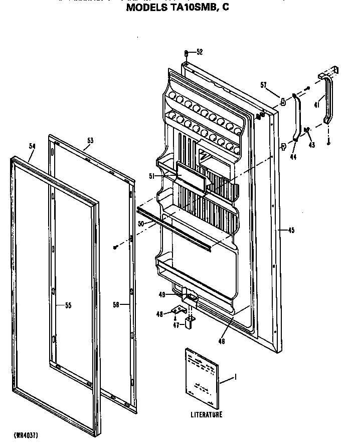 GE TA10SMC door diagram