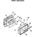 GE JGSC12GER1BG door assembly diagram