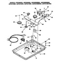 GE JGP331EM5 burner assembly diagram