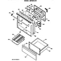 GE JBP55G*R1 door diagram