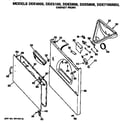 GE DDE5806MDL cabinet front diagram