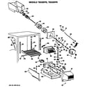 GE TBX25FPKRAD freezer section diagram