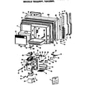 GE TBX22RPFRWH door/dispenser diagram