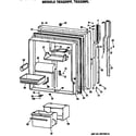 GE TBX22RPFRWH door diagram